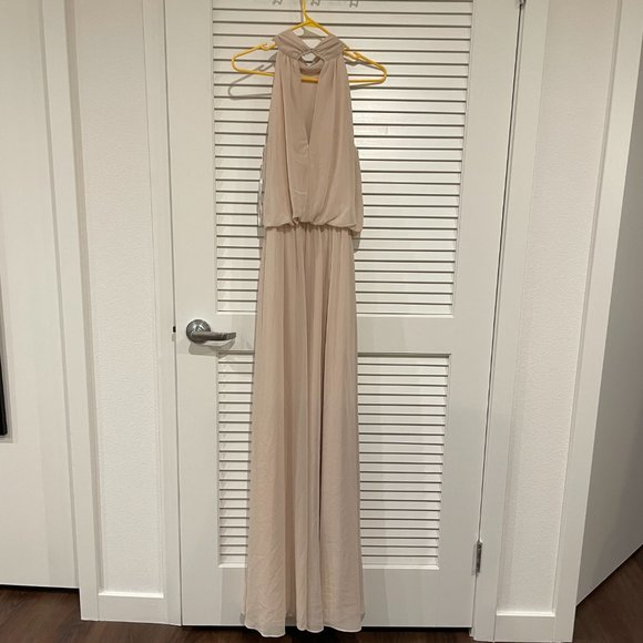 Lefkoff Bridesmaid Dress High Neck - Picture 3 of 4